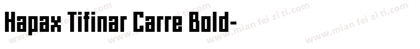 Hapax Tifinar Carre Bold字体转换